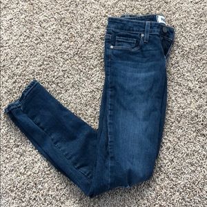 Paige jeans with ripped knees
